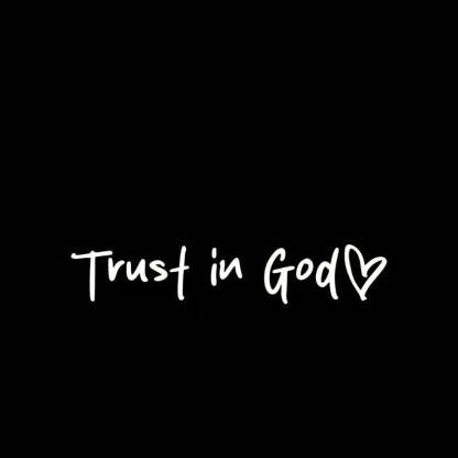 Trust in God Car Rearview Mirror Sticker