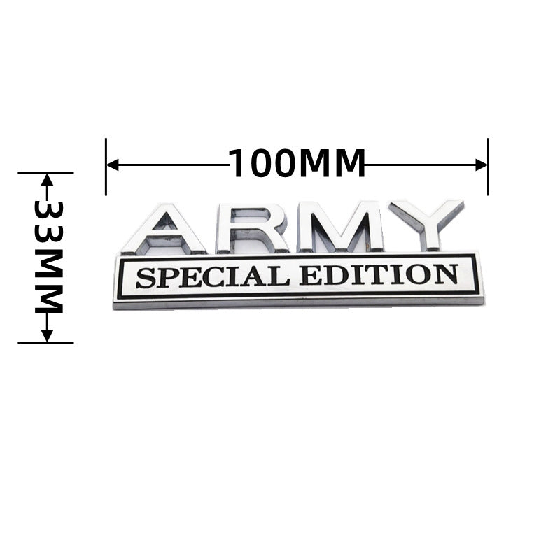 Army Special Edition - 2 Pcs Emblem Sticker Badge - TE019