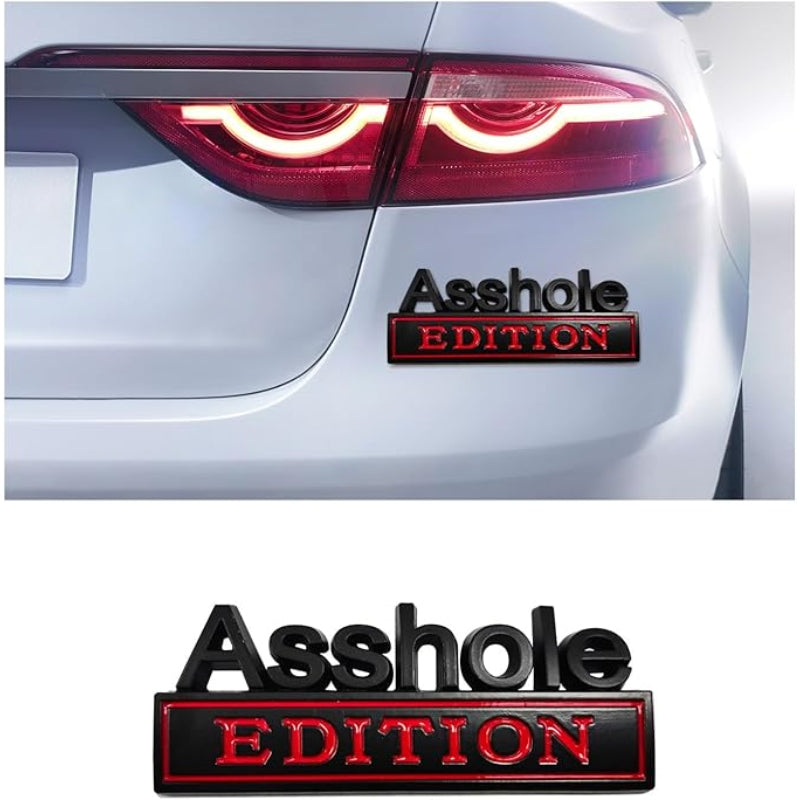 Asshole Edition - 2 Pcs Emblem Sticker Badge - TE009