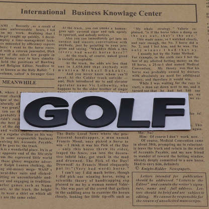 Golf - 2 Pcs Emblem Sticker Badge - TE033