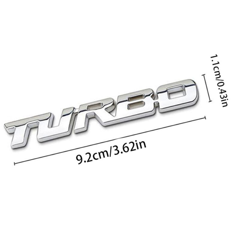 Turbo - 2 Pcs Emblem Sticker Badge - TE002