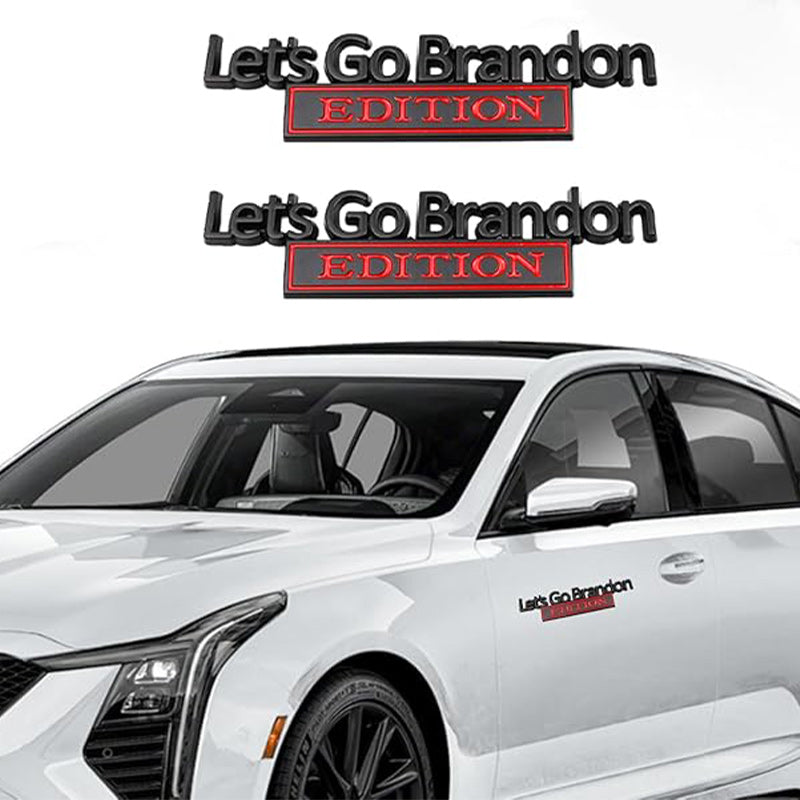 Lets Go Brandon Edition - 2 Pcs Emblem Sticker Badge - TE040