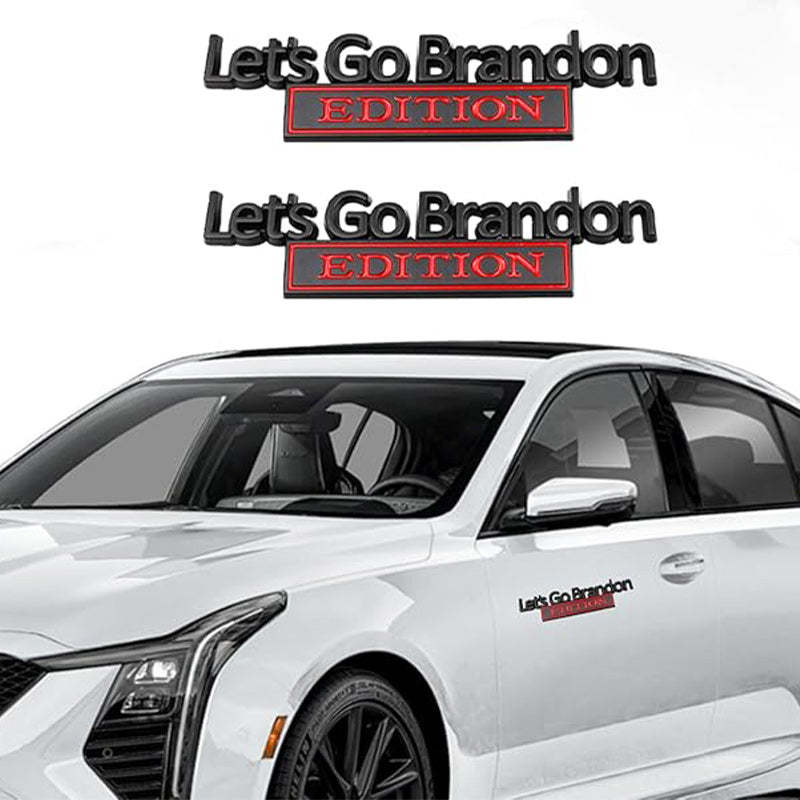 Lets Go Brandon Edition - 2 Pcs Emblem Sticker Badge - TE040