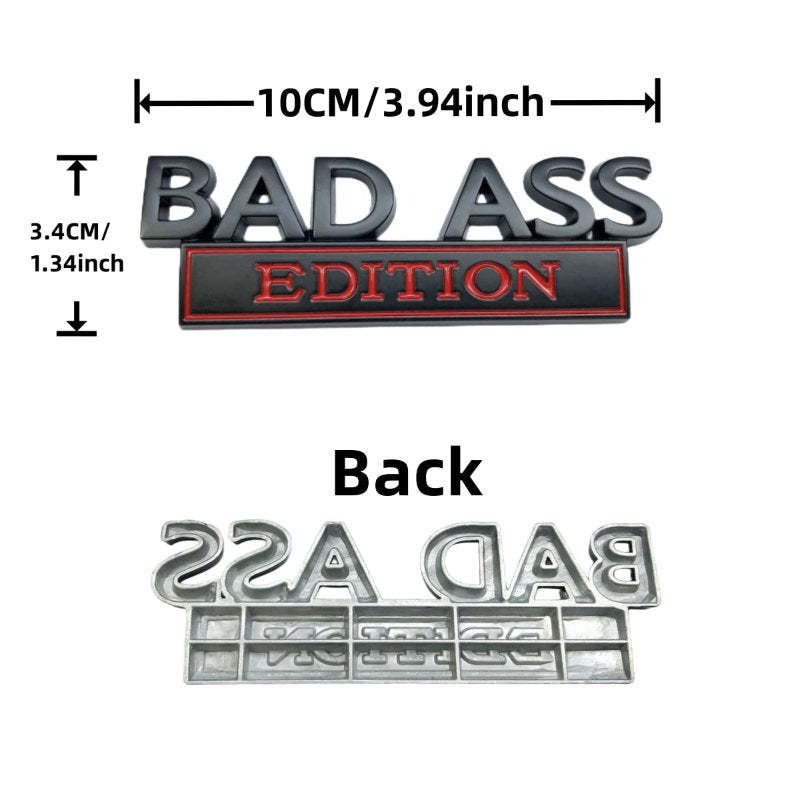 Bad Ass Edition - 2 Pcs Emblem Sticker Badge - TE005