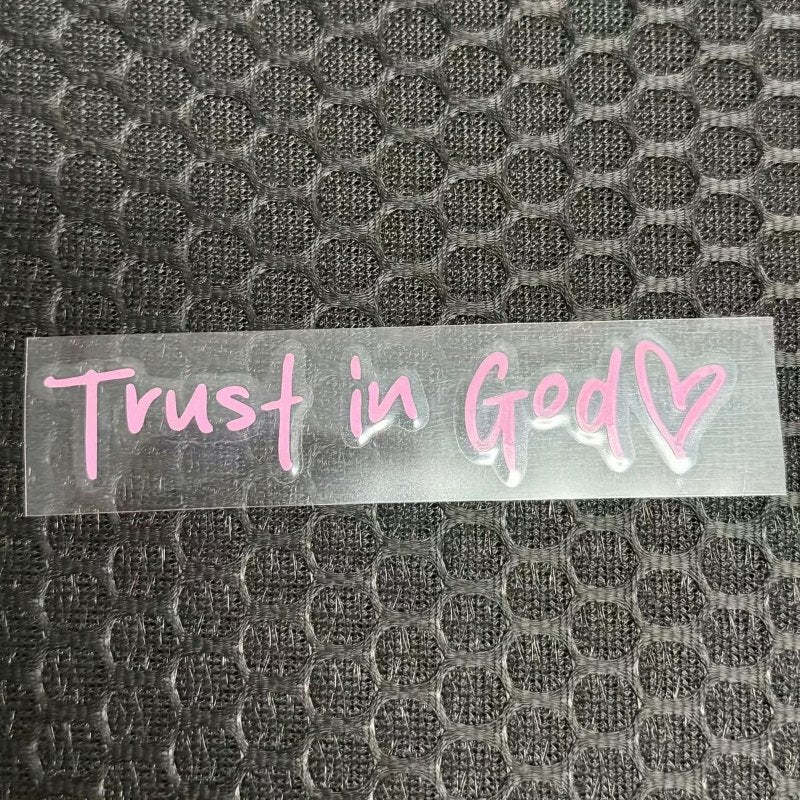 Trust in God Car Rearview Mirror Sticker