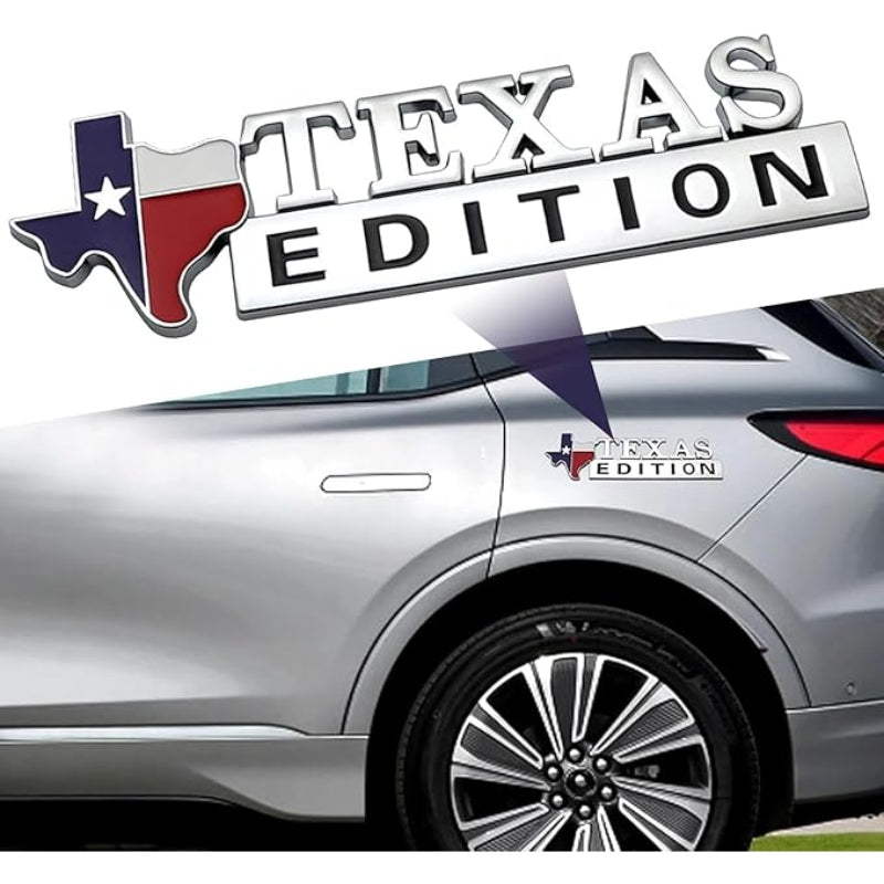 Texas Edition - 2 Pcs Emblem Sticker Badge - TE026