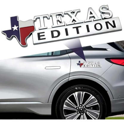 Texas Edition - 2 Pcs Emblem Sticker Badge - TE026