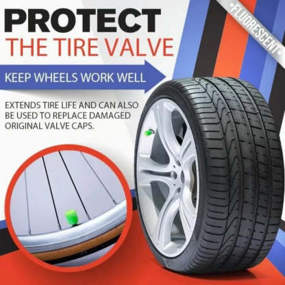 50PCS Glow-in-the-Dark Car Tire Valve Cap Set