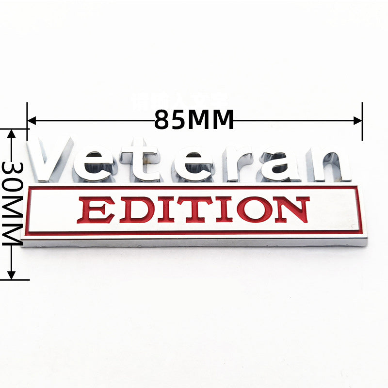 Veteran Edition - 2 Pcs Emblem Sticker Badge - TE008