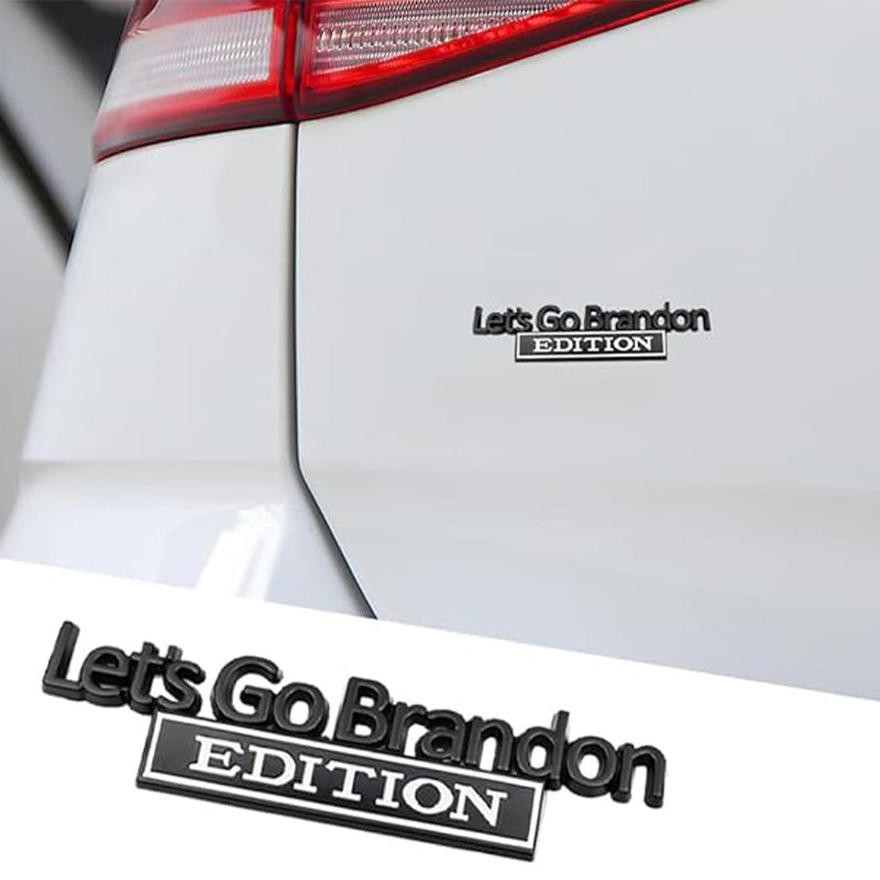 Lets Go Brandon Edition - 2 Pcs Emblem Sticker Badge - TE040