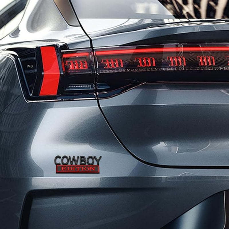 Cowboy Edition - 2 Pcs Emblem Sticker Badge - TE021