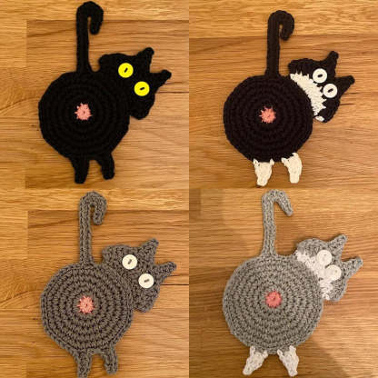 Cat Butt Coasters