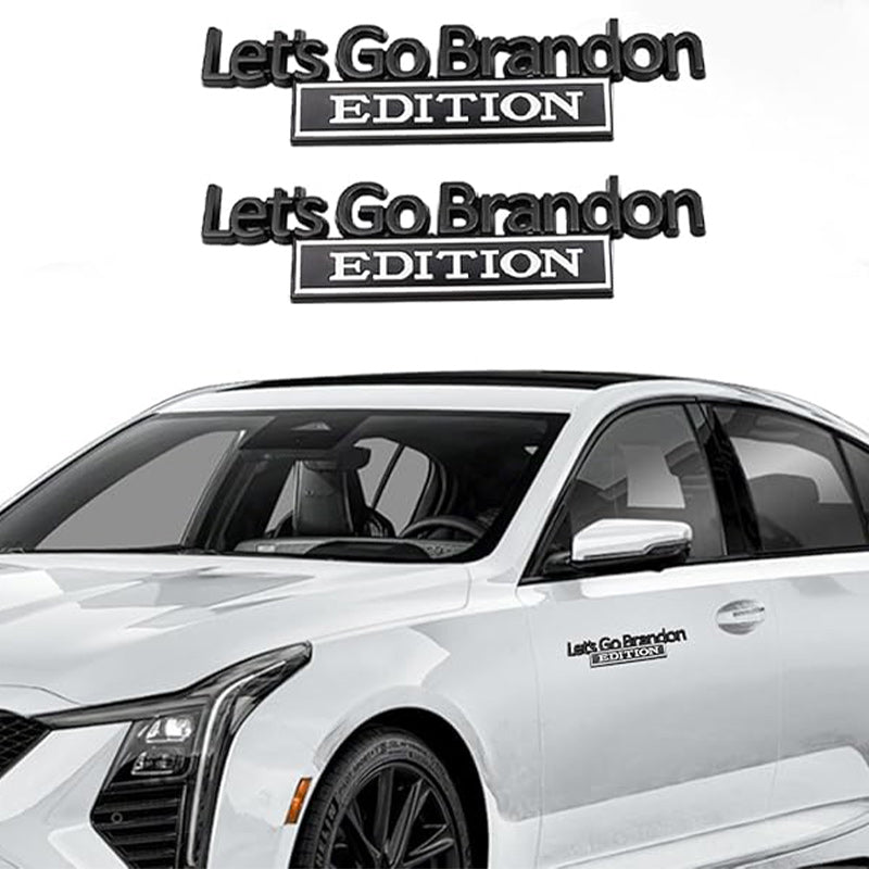 Lets Go Brandon Edition - 2 Pcs Emblem Sticker Badge - TE040