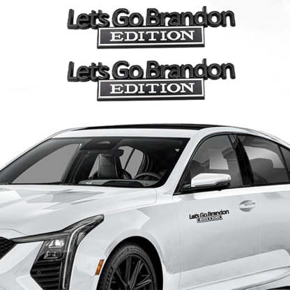 Lets Go Brandon Edition - 2 Pcs Emblem Sticker Badge - TE040