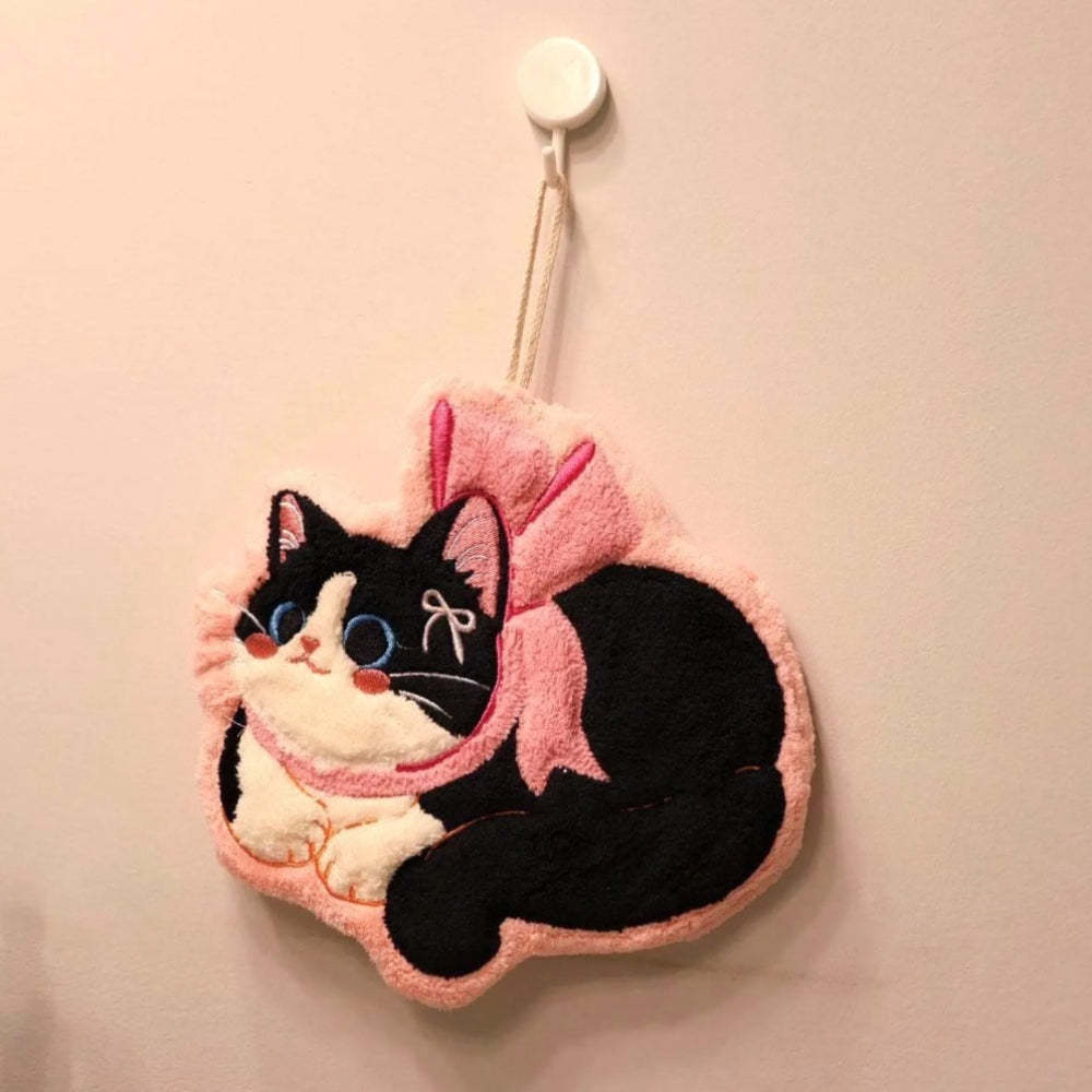 Adorable Cat Hand Towels - H549