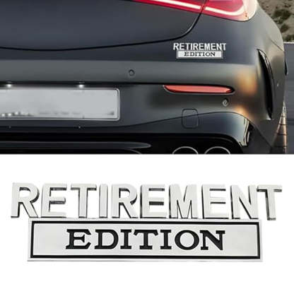 Retirement Edition - 2 Pcs Emblem Sticker Badge - TE030