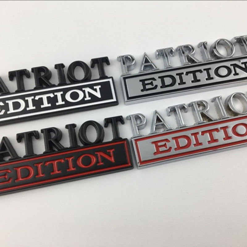 Patriot Edition - 2 Pcs Emblem Sticker Badge - TE038