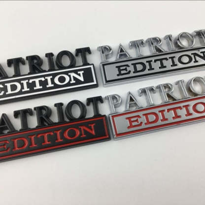 Patriot Edition - 2 Pcs Emblem Sticker Badge - TE038