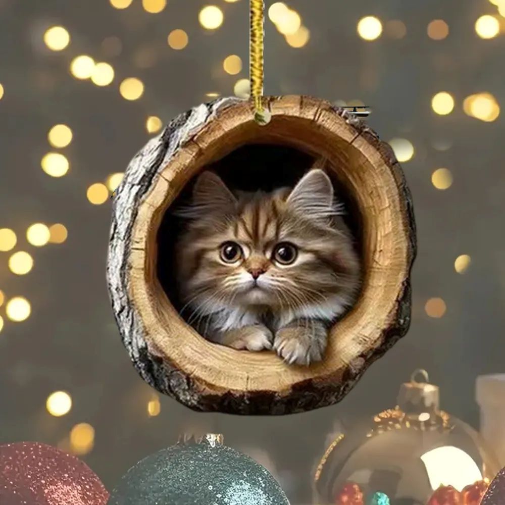 Persian Cat - Animal Christmas Ornament CH059