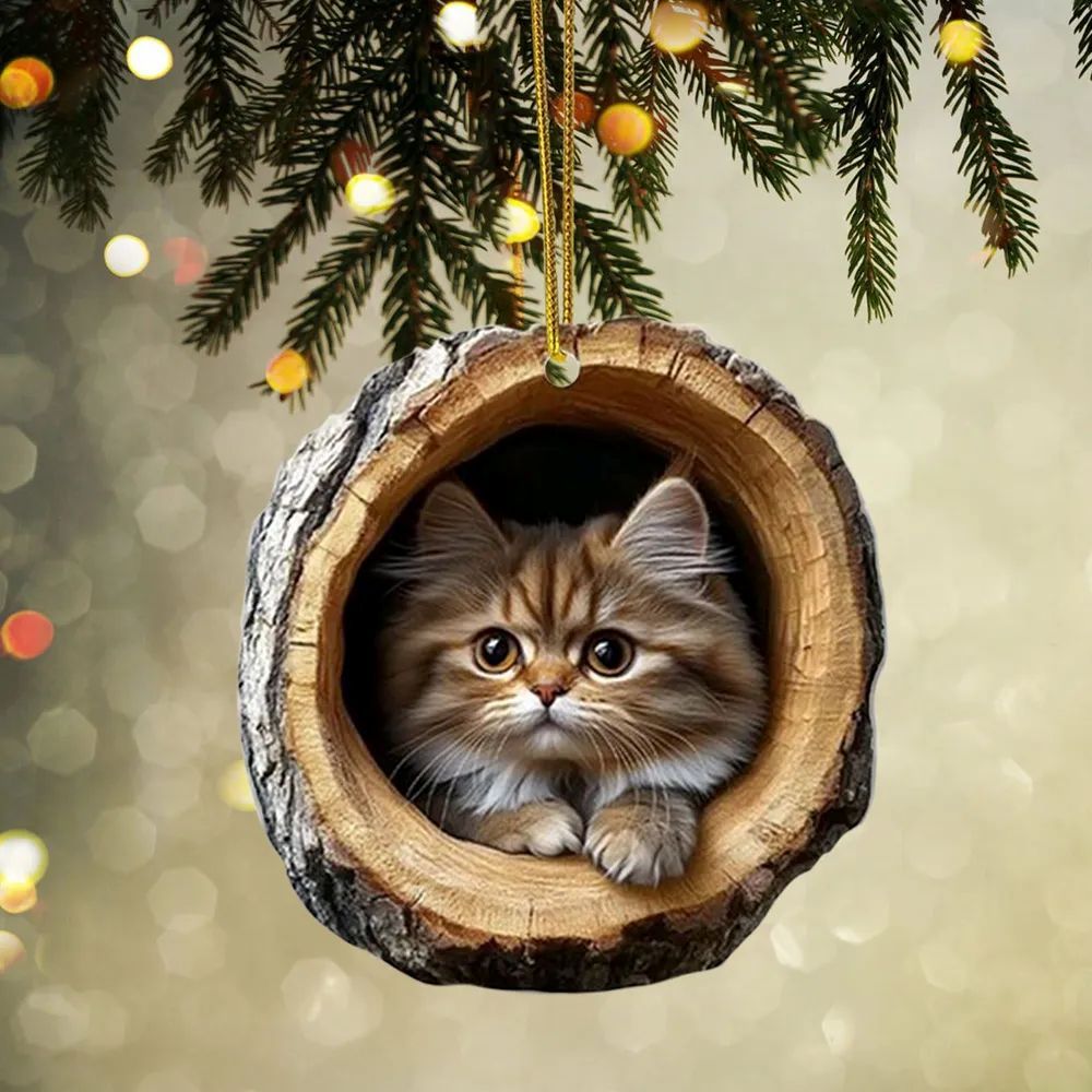 Persian Cat - Animal Christmas Ornament CH059
