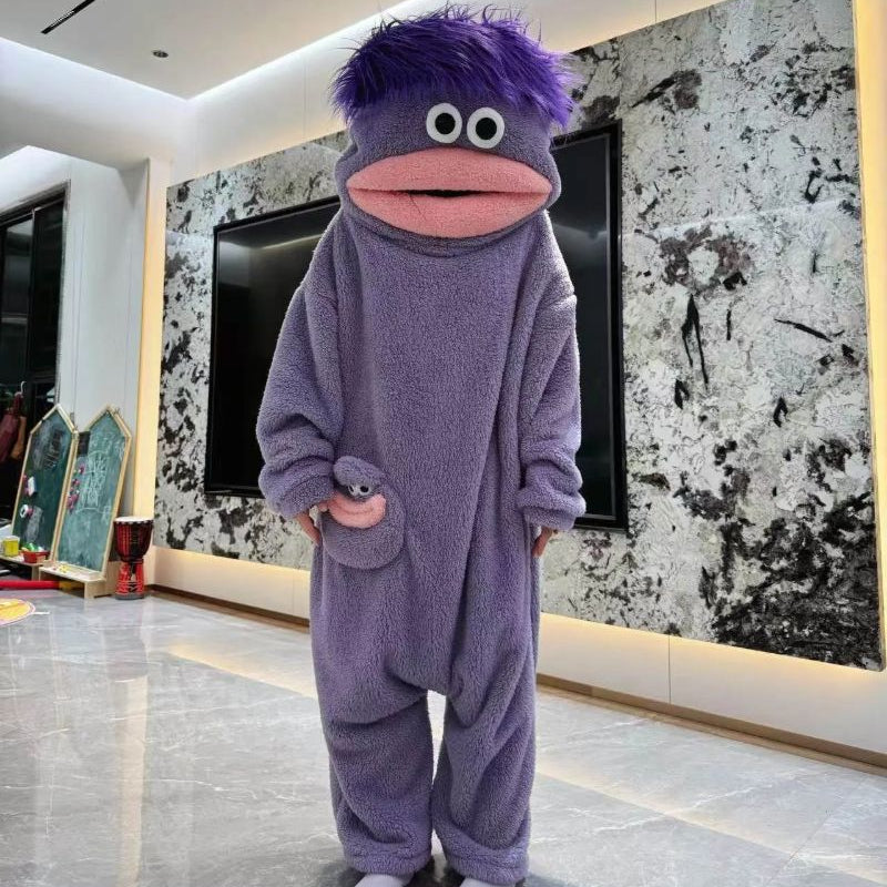 Funny Monster Hooded Fleece Robe