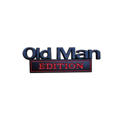 Old Man Edition - 2 Pcs Emblem Sticker Badge - TE001