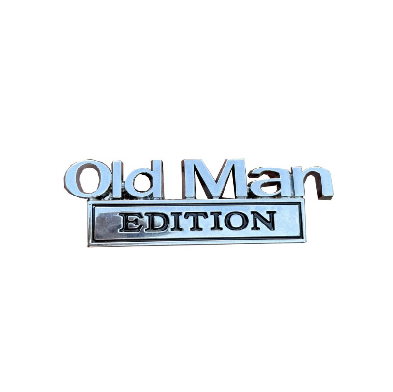 Old Man Edition - 2 Pcs Emblem Sticker Badge - TE001