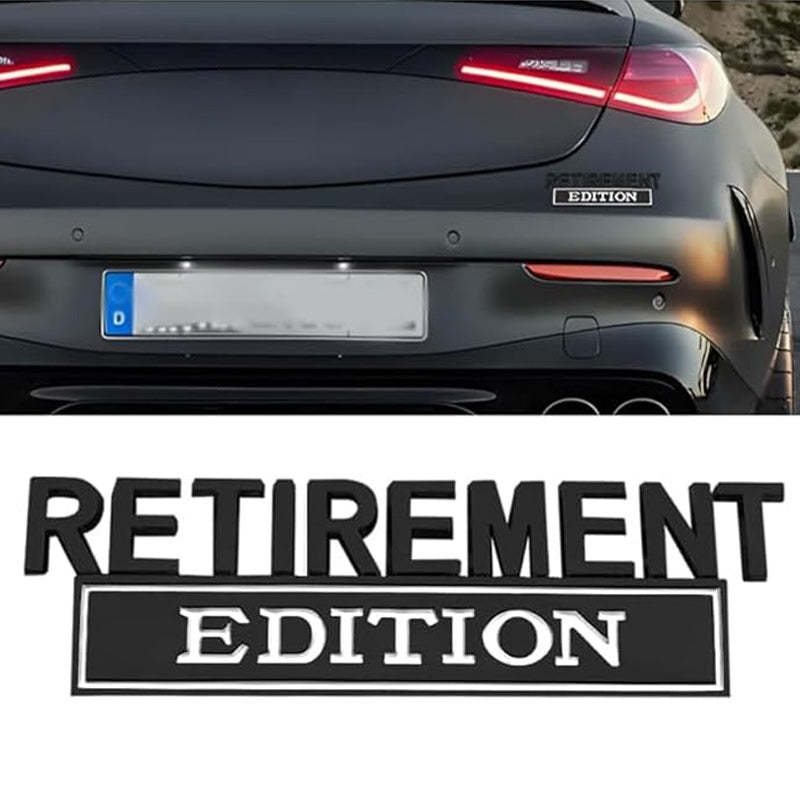 Retirement Edition - 2 Pcs Emblem Sticker Badge - TE030