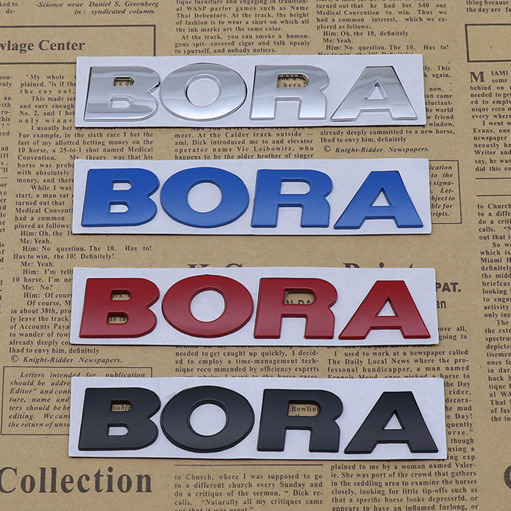 Bora - 2 Pcs Emblem Sticker Badge - TE032