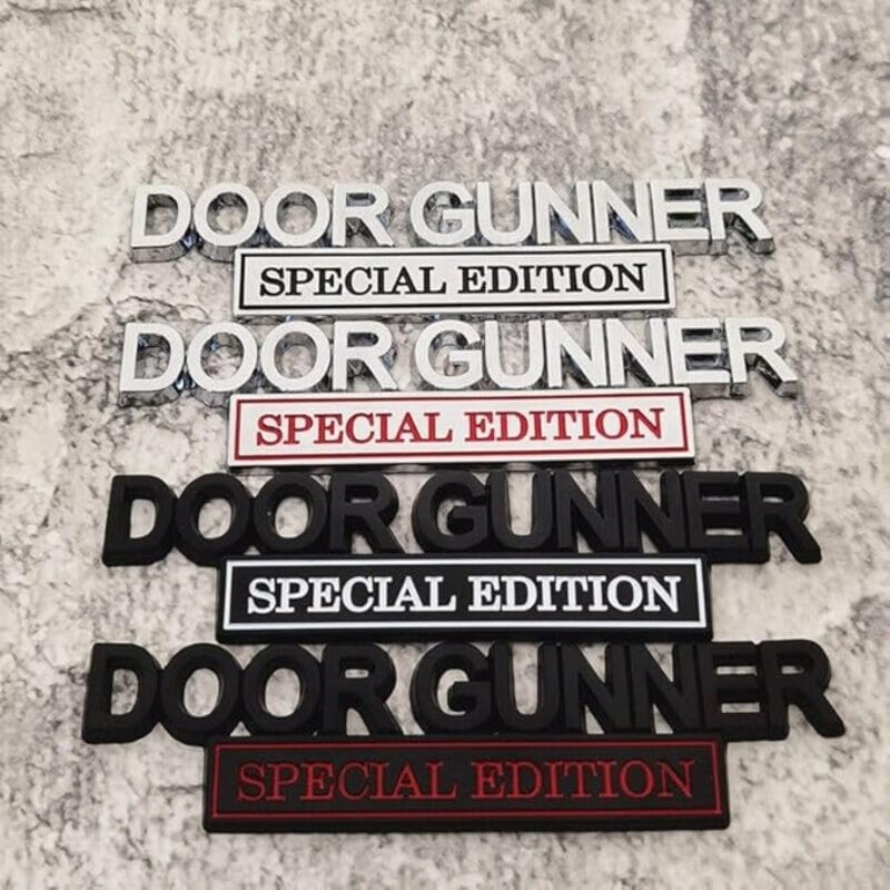 Door Gunner Special Edition - 2 Pcs Emblem Sticker Badge - TE024