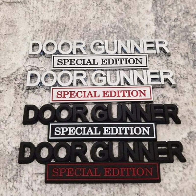Door Gunner Special Edition - Emblem Sticker Badge, Funny Decals for C