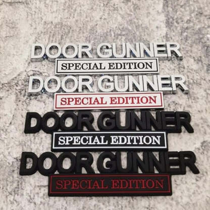 Door Gunner Special Edition - 2 Pcs Emblem Sticker Badge - TE024