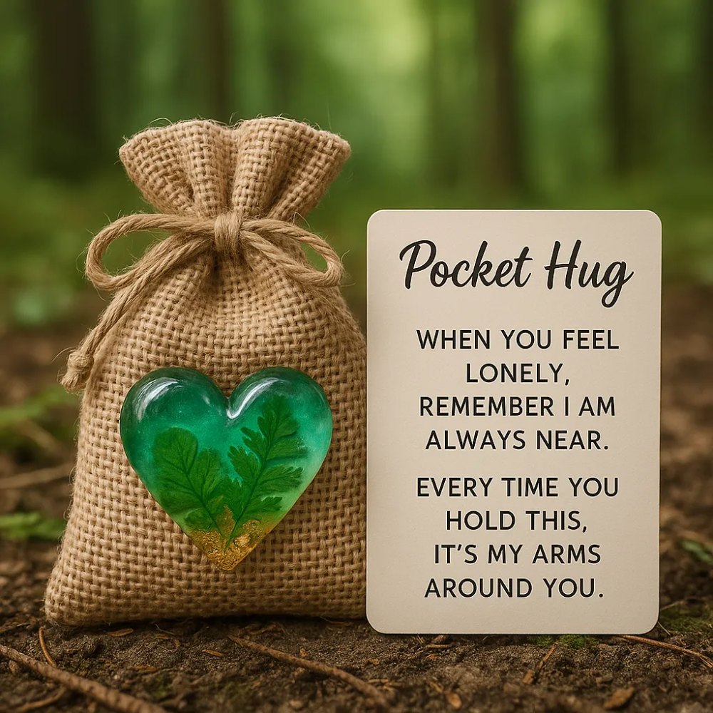 Evergreen Heart Pocket Hug - PH034