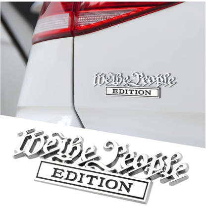 We the People Edition - 2 Pcs Emblem Sticker Badge - TE020