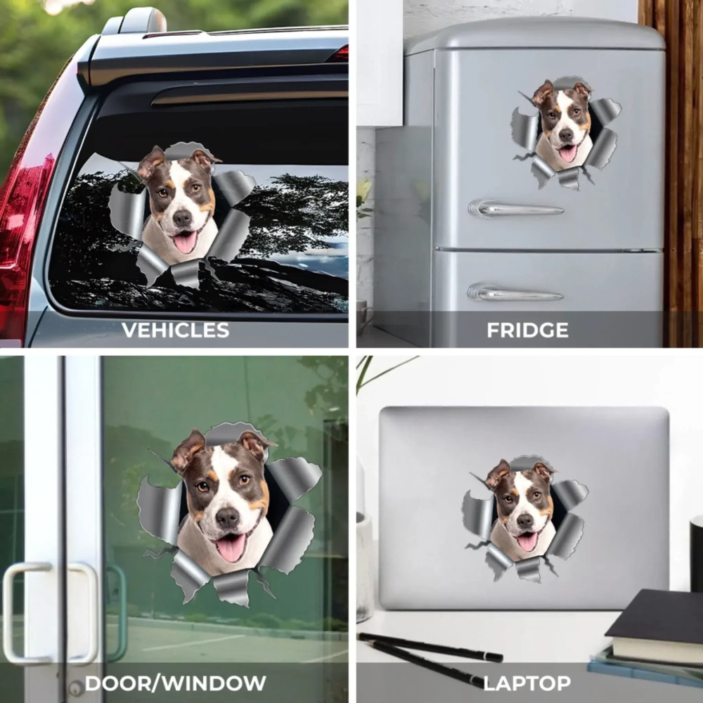 Custom Photo RV Decal - Personalized Birthday Gifts For Dog Cat Lovers, Dog Dad And Mom, Cat Owners - Cracking You Up, One Paw At A Time