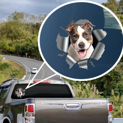 Custom Photo RV Decal - Personalized Birthday Gifts For Dog Cat Lovers, Dog Dad And Mom, Cat Owners - Cracking You Up, One Paw At A Time