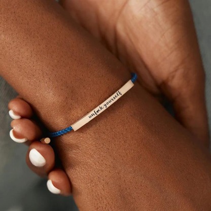 Woven Inspirational Tube Bracelet