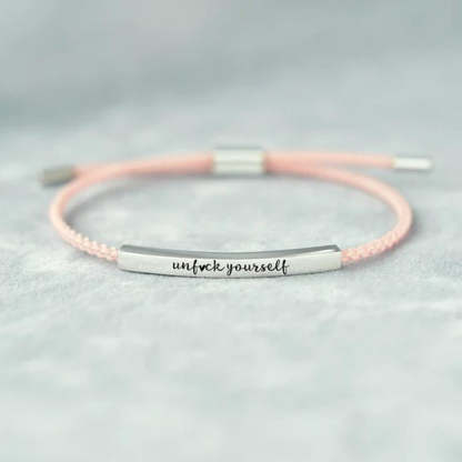 Woven Inspirational Tube Bracelet