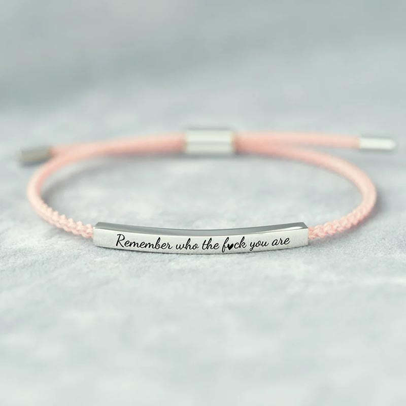 Woven Inspirational Tube Bracelet