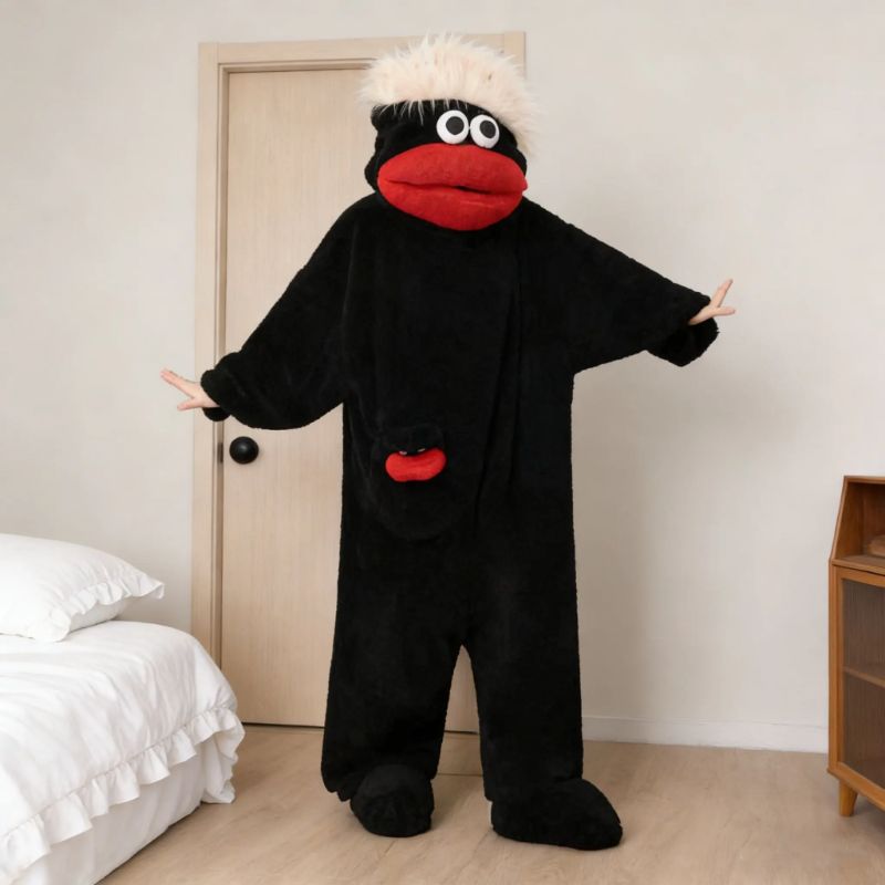 Funny Monster Hooded Fleece Robe