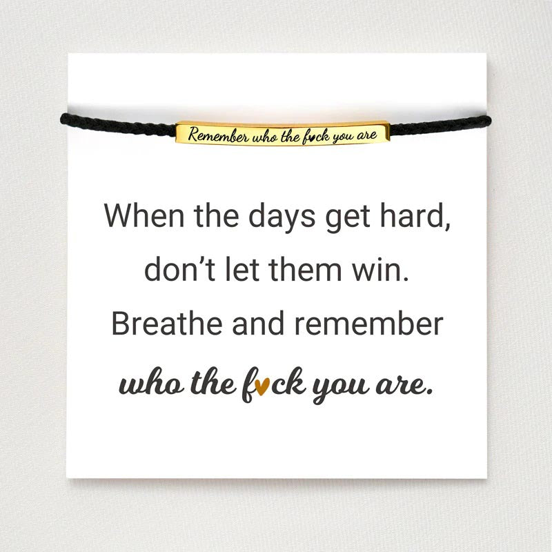 Woven Inspirational Tube Bracelet