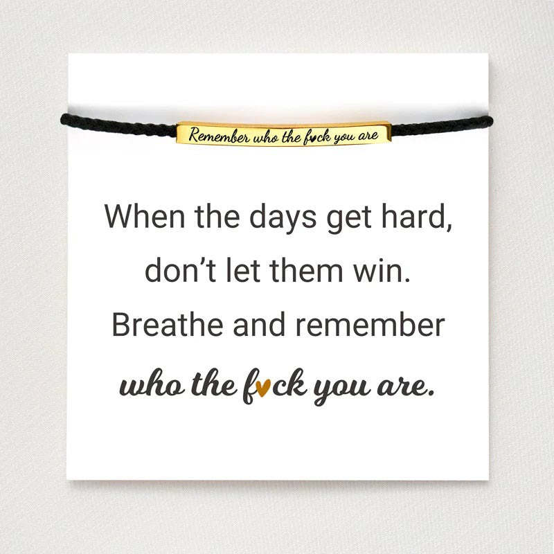 Woven Inspirational Tube Bracelet