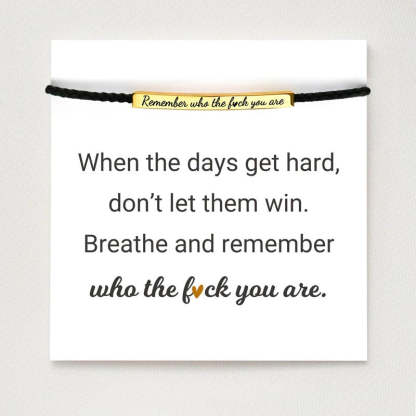 Woven Inspirational Tube Bracelet