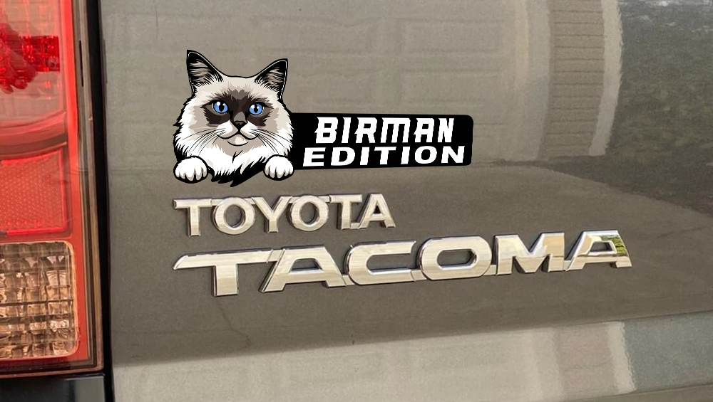 Birman Cat Car Badge Laser Cutting Car Emblem CE177