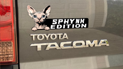 Sphynx Cat Car Badge Laser Cutting Car Emblem CE189