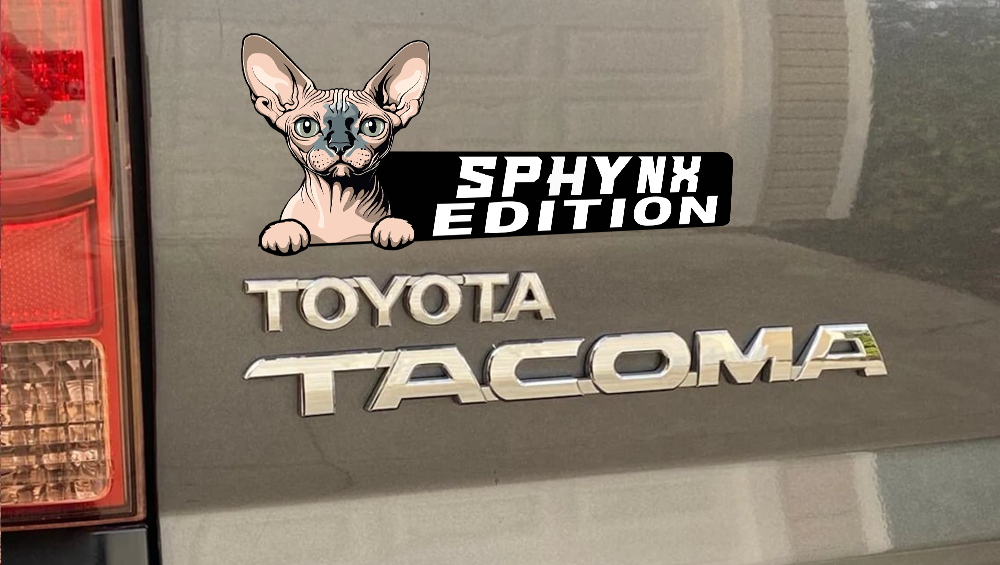 Sphynx Cat Car Badge Laser Cutting Car Emblem CE190