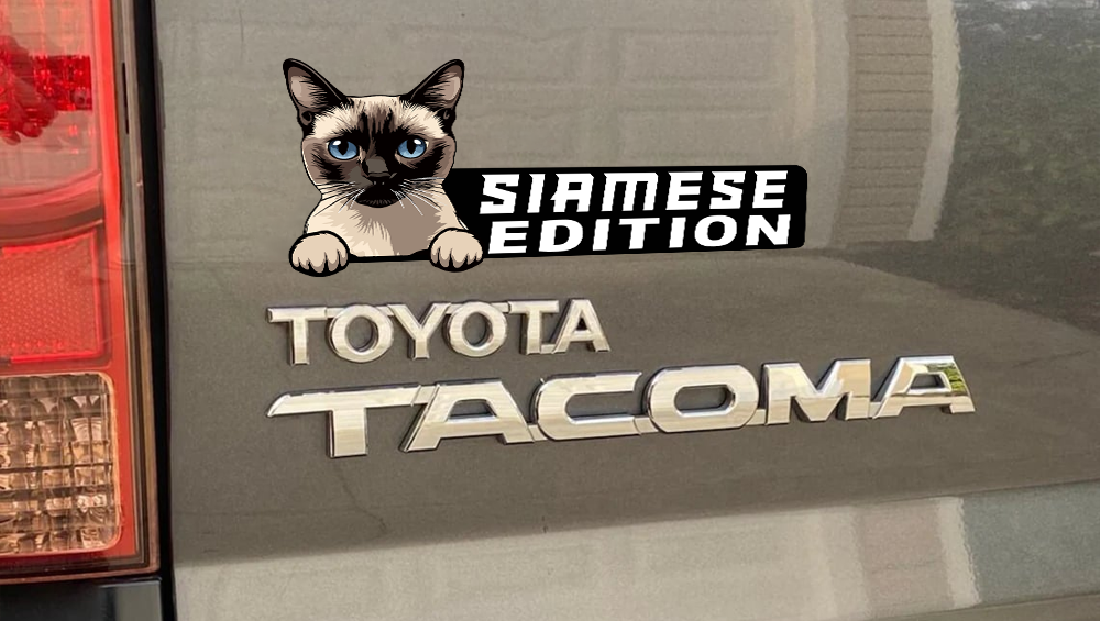 Siamese Cat Car Badge Laser Cutting Car Emblem CE191
