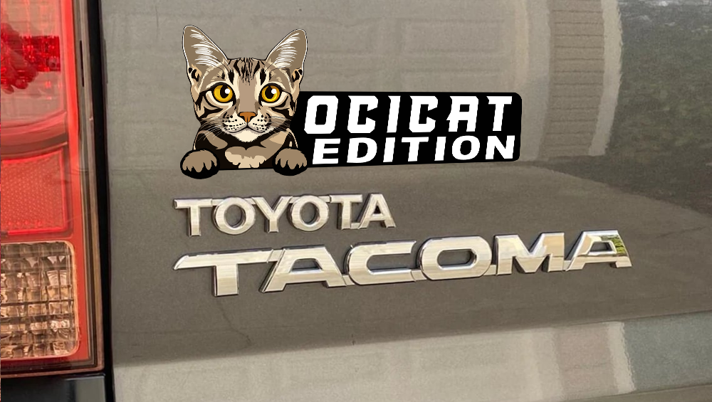 Ocicat Cat Car Badge Laser Cutting Car Emblem CE198