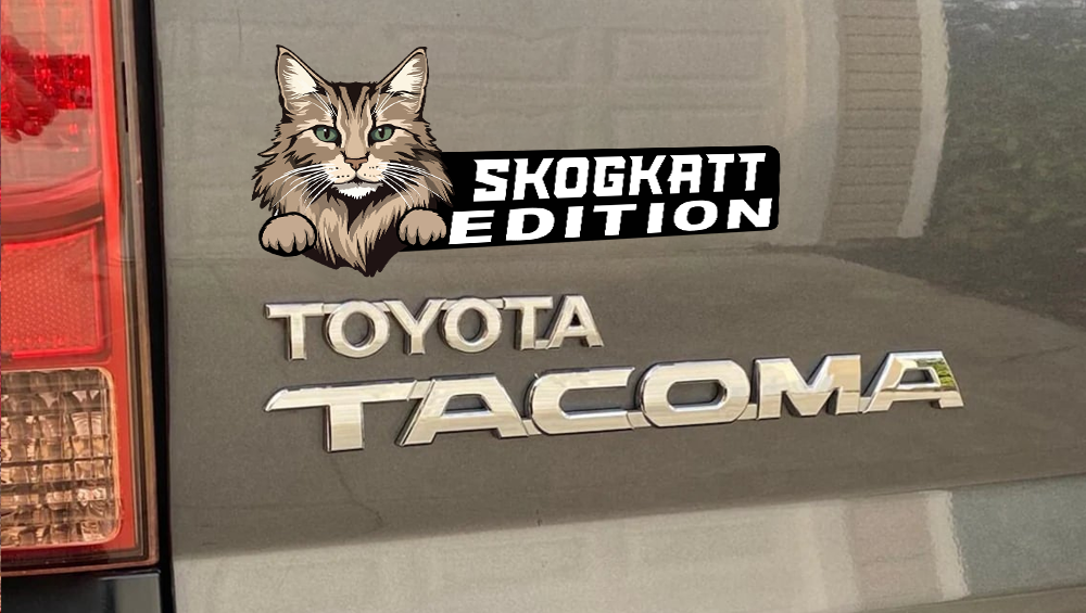 Norwegian Forest Cat Car Badge Laser Cutting Car Emblem CE199