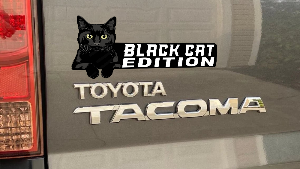 Black Cat Car Badge Laser Cutting Car Emblem CE206